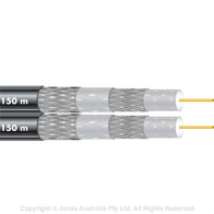 CABLE, COAXIAL RG6 QUAD SIAMESE 150M
