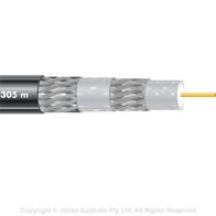 CABLE, COAXIAL RG11 QUAD, BLACK, 305M