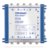 SPLITTER 2 WAY 5 WIRE F TYPE 5-2200MHZ