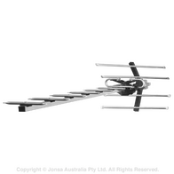 ANTENNA, YAGI, UHF, CH 28 - 69, F TYPE BALUN, 13 ELEMENTS