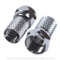 CONNECTOR F MALE TWIST ON RG6 DUO METAL