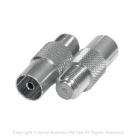 ADAPTOR PAL FEMALE TO F FEMALE, METAL