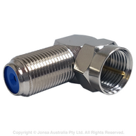 ADAPTOR F MALE TO R/A F FEMALE, 3 GHz, METAL