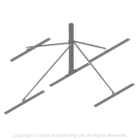 SATELLITE MOUNT, ROOF/FLAT CONCRET GROUND, MAX 1.5M DISH