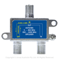 DIPLEXER SAT & FTA F TYPE 30VDC 2AMP