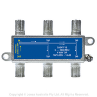 TAP 4 WAY 20 DB, 5...2400 MHz POWER PASS OUT-IN 30V 2A