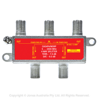 SPLITTER 4WAY F TYPE 5...2400MHz RPP 2A