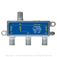 SPLITTER 3WAY F TYPE 5...2400MHz PP 2A