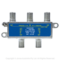 SPLITTER 4WAY F TYPE 5...2400MHz PP 2A