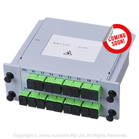 FIBRE SPLITTER PLC CASSETTE SC/APC 1 IN 8 OUT