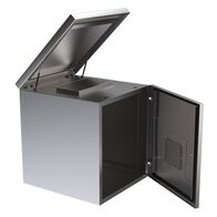 CERTECH 12RU 600mm Deep Stainless Steel Outdoor Wall Mount Cabinet, IP45 Rated