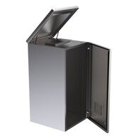 CERTECH 24RU 600mm Deep Stainless Steel Outdoor Wall Mount Cabinet, IP45 Rated