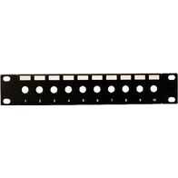 10" 10 Port Unloaded Hexagonal Patch Panel