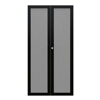 CERTECH Perforated Steel Barn Doors for 27RU 600mm Wide Premier Series Racks, w/ Small Round Lock