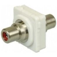 RCA-RCA Connector for Australian Style Wall Plates, Red