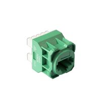 Cat6 RJ-45 UTP Wall Plate Jack. Green