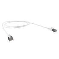 CERTECH Cat6A 34AWG S/FTP 10G RJ45 Patch Lead, White LSZH Jacket, 1.25m