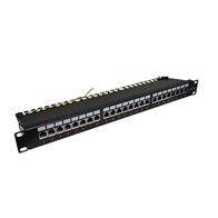 CERTECH 24 Port 19" Cat6A Shielded Patch Panel