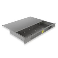 1RU Fixed Fibre Enclosure. Inc: 2 x 24F Splice Trays, Cable Ties, Hook & Loop, Routing Rings, Cable Glands & 48 x Splice Protectors