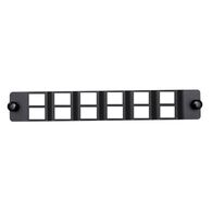 Angled 12 Port LC Duplex / SC Simplex Adaptor Plate