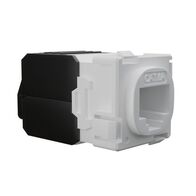 Cat6A RJ-45 UTP Wall Plate Jack. White, 24pc Pack
