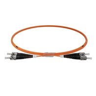 ST-ST OM1 Duplex Fibre Lead, Orange LSZH Jacket - 1m