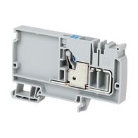 Allen-Bradley 1492-P Push-in Power Distribution Terminal 10mm 1 Blue Conductor Entries Feed In Grey