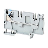 Allen-Bradley 1492-P Push-in Power Distribution Terminal 4mm 1 GND 1 Blue CON Entries End Grey