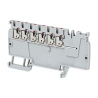 Allen-Bradley 1492-P Push-in Power Distribution Terminal 1.5mm 6 RD CON Entries DIST End Grey