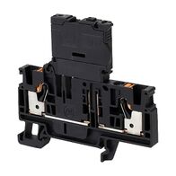 Allen-Bradley 1492-P Push-in Fuse Terminal 4mm 1 Level 2 Conductor Entries no LED Indicator Black
