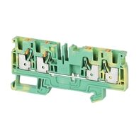 Allen-Bradley 1492-P Push-in Earth Terminal 4mm 1 Level 4 Conductor Entries Green Yellow