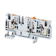 Allen-Bradley 1492-P Push-in Disconnect Terminal 4mm 1 Level 2 Conductor Entries Knife Lever Grey