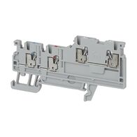 Allen-Bradley 1492-P Push-in Sensor Terminal 1.5mm 1 Level 3 Conductor Entries Grey