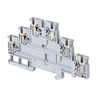 Allen-Bradley 1492-P Push-in Terminal 2.5mm 3 Level 6 Conductor Entries Including Earth CON Grey