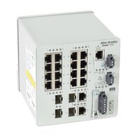AB Stratix 5700 Managed Switch 20 Ports, 16 x FE Copper, 2 x 1GB Combo, 2 x FE Fiber SFP, Full, DLR