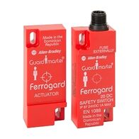 Allen-Bradley 440N Ferrogard FRS20 ABS Red Switch Actuator 24V DC 1A 2NC Safety 4Pin Micro QD