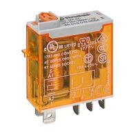 Finder 46 Series Miniature Relay 16A 1 CO 12V AC Coil with PB plus LED plus Mech. Indicator