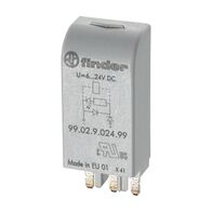 Finder 99 Series Green LED plus Diode Module Standard Polarity 28 to 60V DC