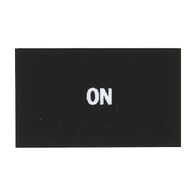 Sprecher and Schuh D7 Legend Plate 30 x 50 mm Snap in Black with White Text ON