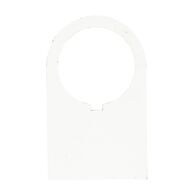 Sprecher and Schuh D7 Legend Plate 30 x 50 mm BLANK White Plastic