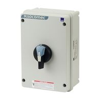 Socomec ISO Enclosed Isolator, IP 65 Aluminium Grey, Handle - Blue, 3P 160A