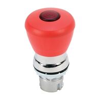 Allen-Bradley 800F Pushbutton 22.5mm Head Only Metal Push Pull Mushroom Head 40mm Red Illuminated