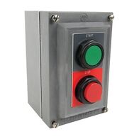Allen-Bradley 800H Assm. Stn 2 Hole Mom. Flush Grn Start Ext Red Stop 1 N.O. 1 N.C. 30.5mm PB