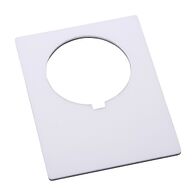Allen-Bradley 800H Legend Plate 47 X 62mm, Jumbo, Blank, Grey