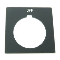 Allen-Bradley 800H Legend Plate 47 X47mm, Standard, OFF, Grey