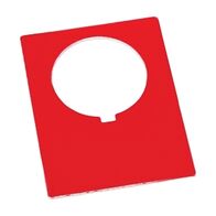 Allen-Bradley 800H Legend Plate 47 X 62mm, Jumbo, Blank, Red