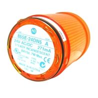Allen-Bradley 855E Control Tower Stack Light 50mm Steady Incandescent 24V AC DC Full Voltage Amber