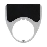 Austrol N100 Legend Plate Blank Black 51 x 54mm Large to suit E Stops and Mushroom Operators