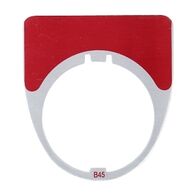 Austrol N100 Legend Plate Blank Red 41 x 45mm Medium to suit N100 operators and indicators
