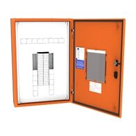 NHP Concept Plus Panelboard Isolation Chassis 648mm IP42 DIN-T 24 Way GB Chassis No MSW Orange
